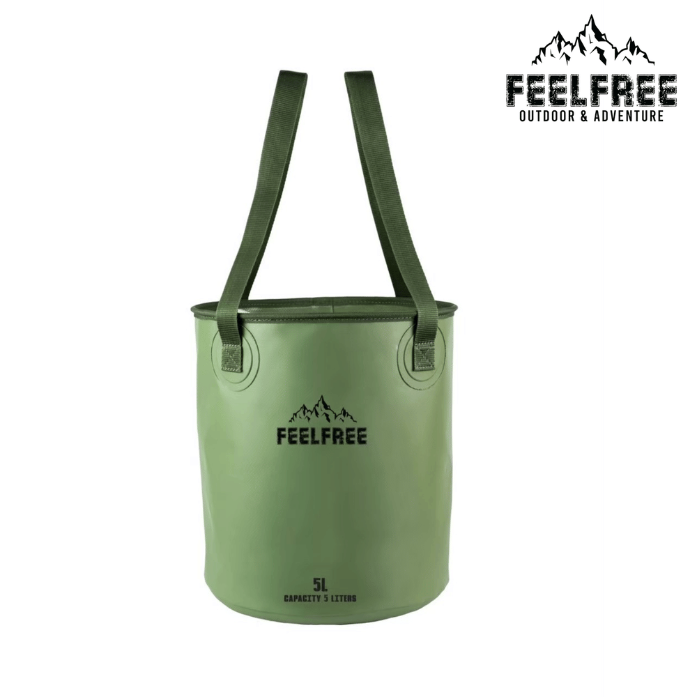 ถังน้ำพับได้แบบพกพา FEELFREE FOLDABLE WASH BASIN 5L สีเขียว
